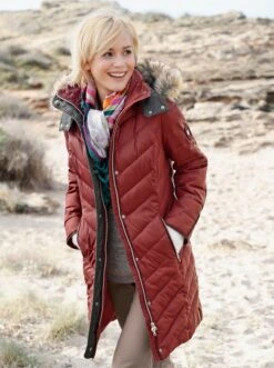 Steppmantel Mit V-förmiger Steppung Zimt -Kausian Verkaufsgeschäft 29fa79cadf1143164d0213d82761905e