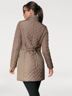 Steppjacke Dunkeltaupe
