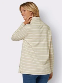 Ringelshirt Sand-ecru-gestreift