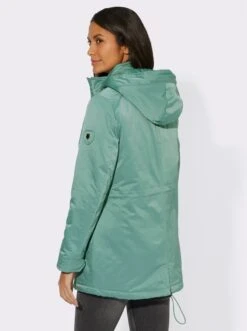 Winterjacke Mit Beschichtung, Pflegeleicht Jade